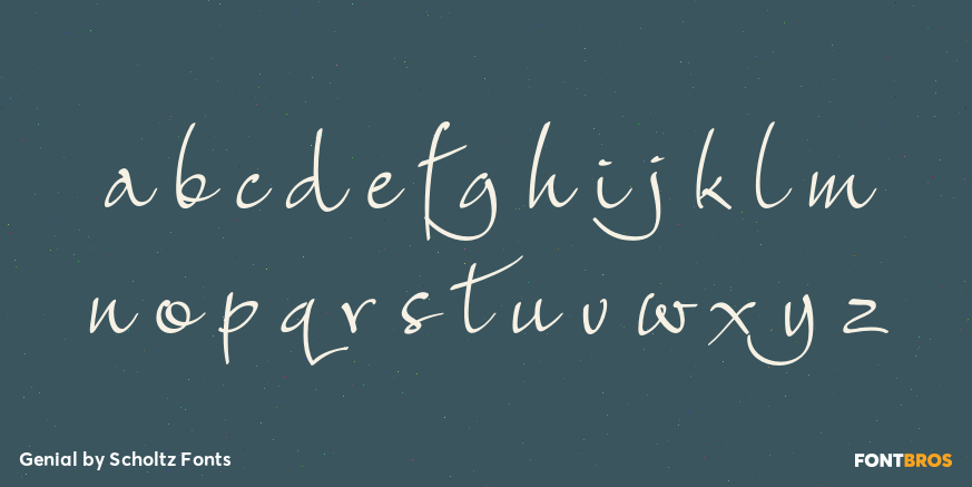 Genial Font Poster #3