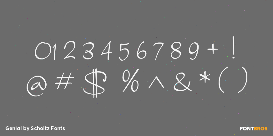 Genial Font Poster #4