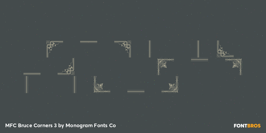 MFC Bruce Corners 3 Font Poster #1