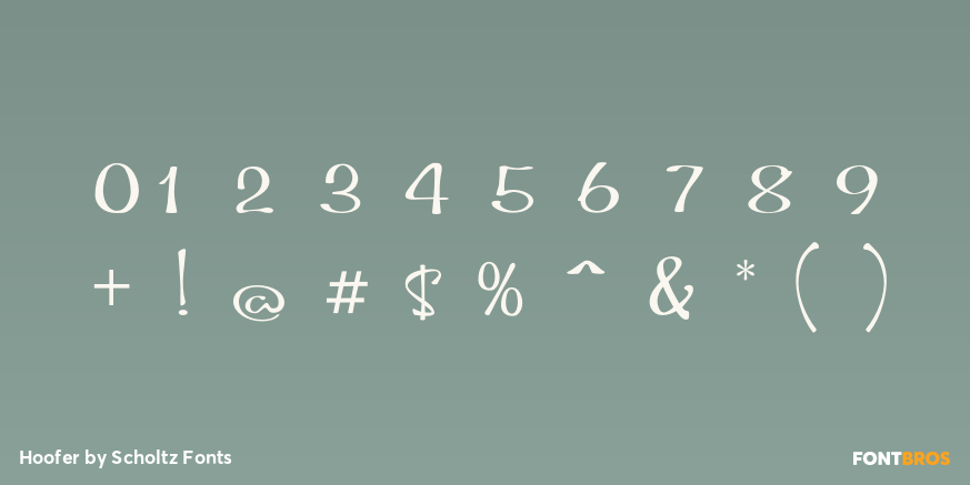 Hoofer Font Poster #4