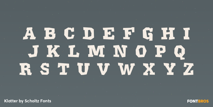 Klatter Font Poster #2