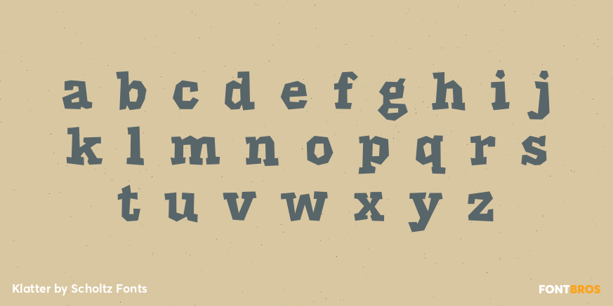 Klatter Font Poster #3