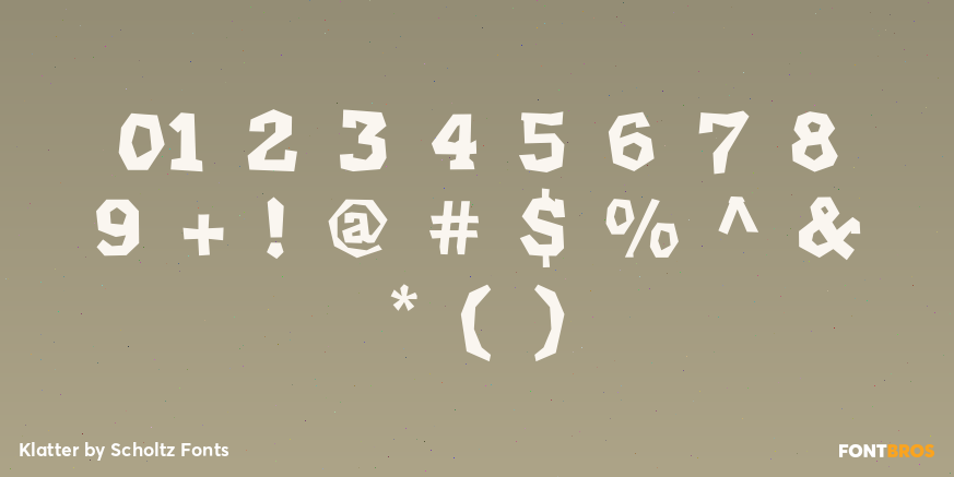 Klatter Font Poster #4