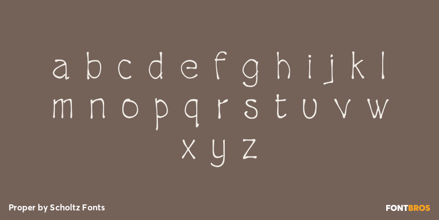 Proper Font Poster #3