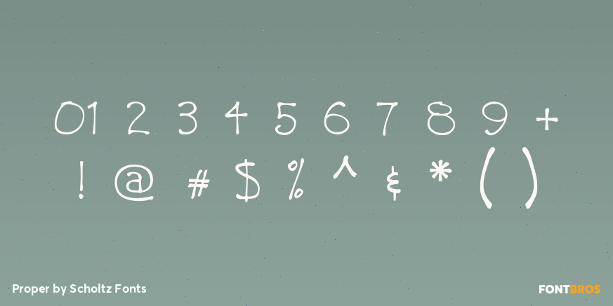 Proper Font Poster #4