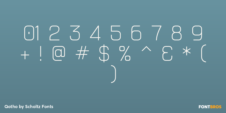 Qotho Font Poster #1