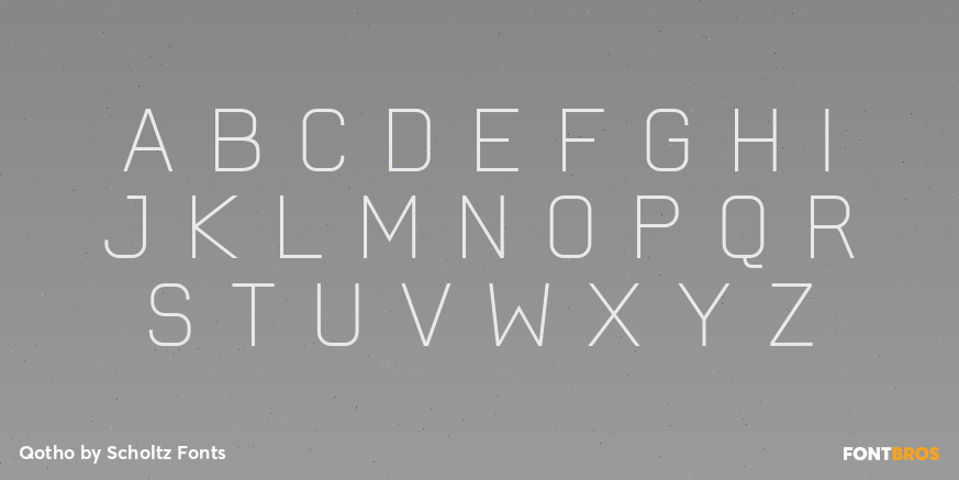 Qotho Font Poster #2