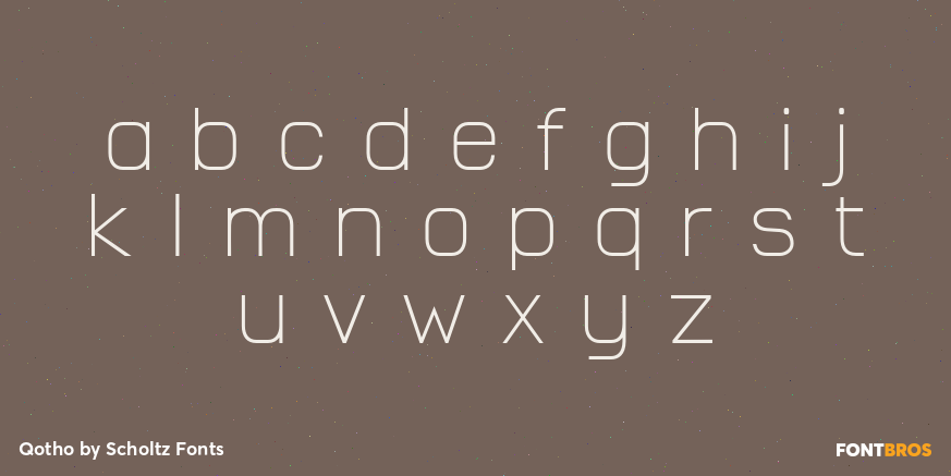 Qotho Font Poster #3