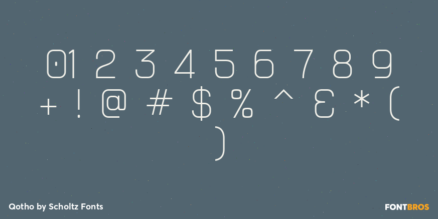 Qotho Font Poster #4