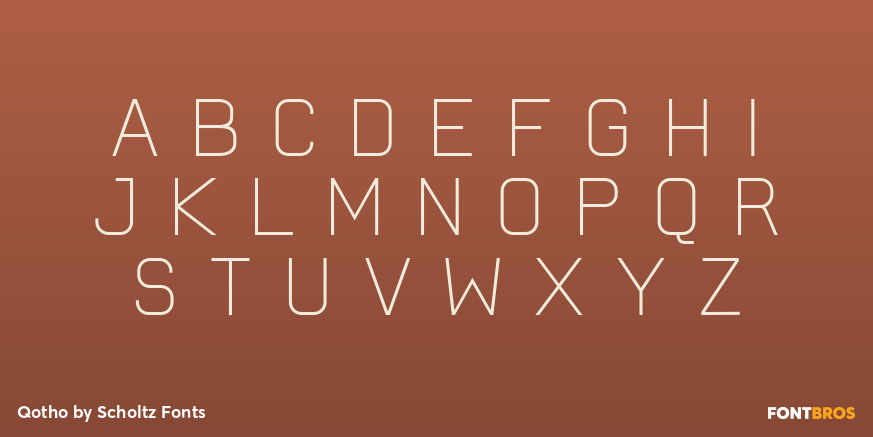 Qotho Font Poster #1