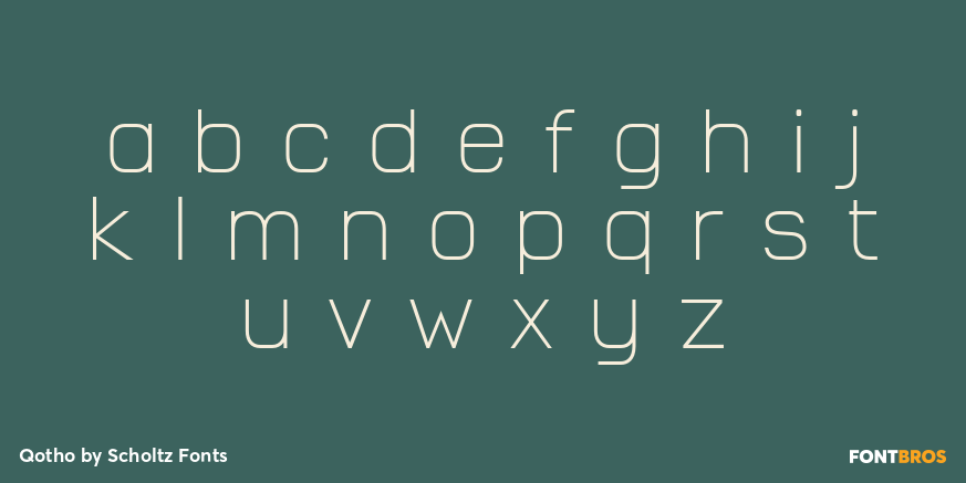 Qotho Font Poster #1
