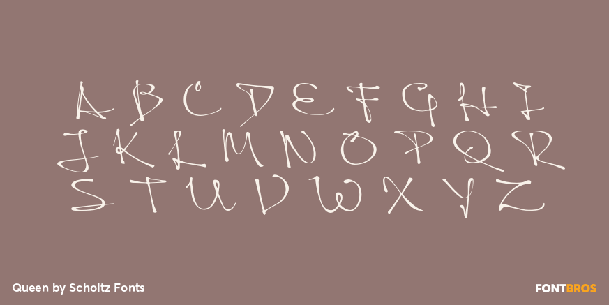 Queen Font Poster #2