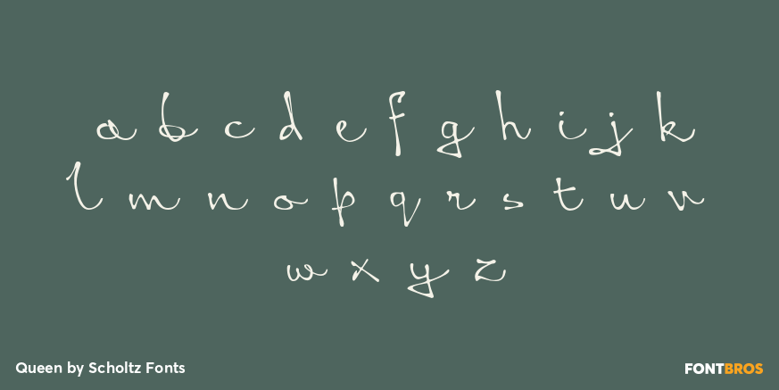 Queen Font Poster #3