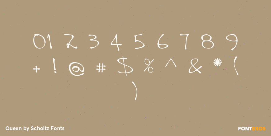 Queen Font Poster #4