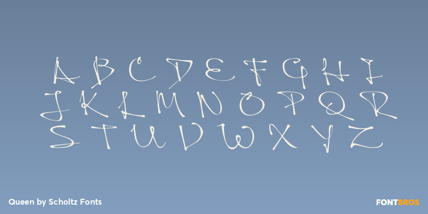 Queen Font Poster #1