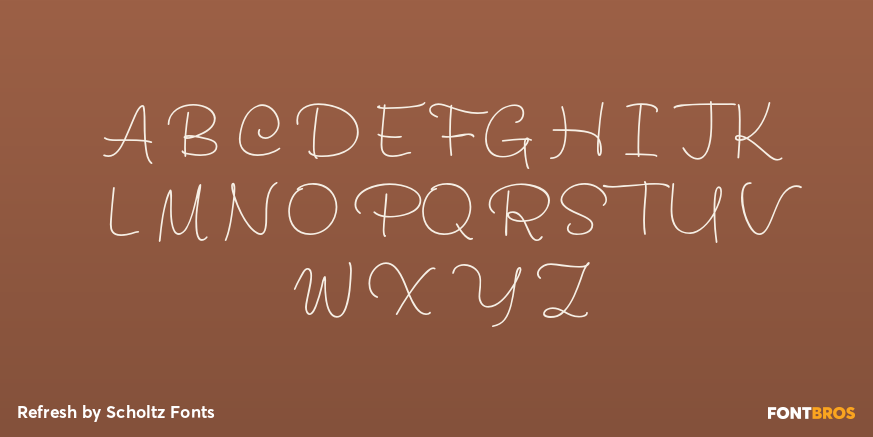 Refresh Font Poster #2