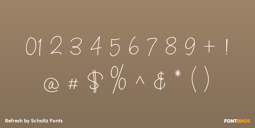 Refresh Font Poster #4