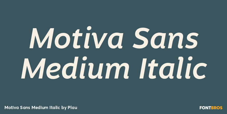 Motiva Sans Medium Italic Poster