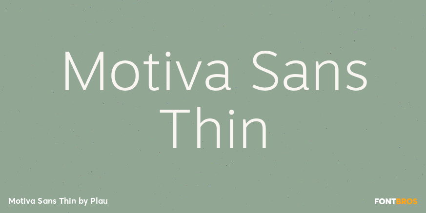 Motiva Sans Thin Poster
