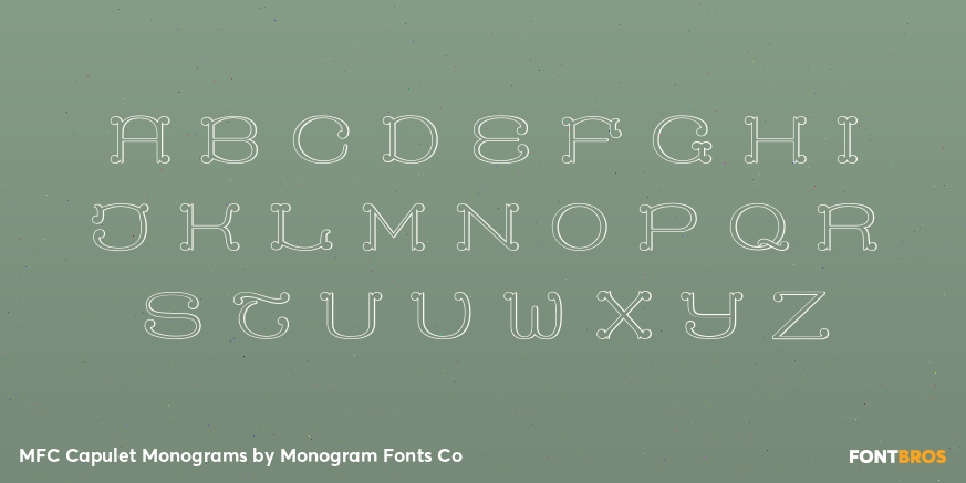 MFC Capulet Monograms Font Poster #2