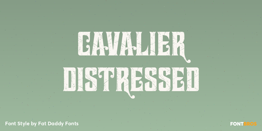 Cavalier Distressed Poster