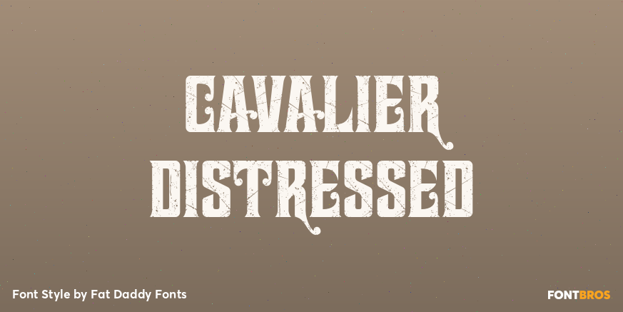 Cavalier Distressed Poster