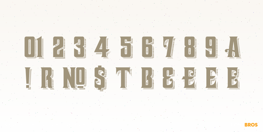 Cavalier Shadow Font Poster #4