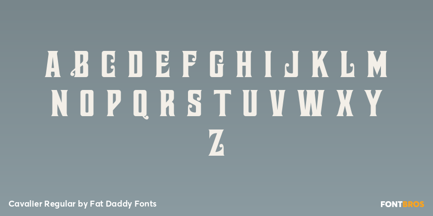 Cavalier Regular Font Poster #2