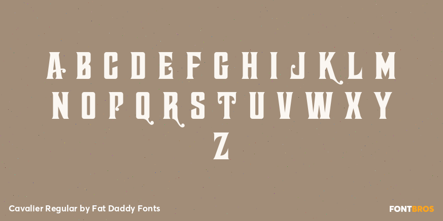 Cavalier Regular Font Poster #3