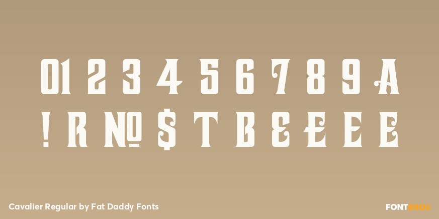 Cavalier Regular Font Poster #4