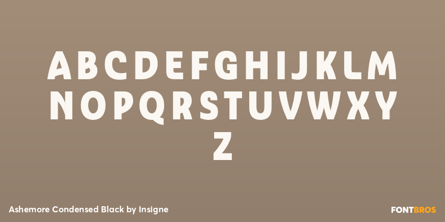Ashemore Condensed Black Font Poster #2