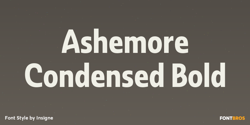 Ashemore Condensed Bold Font Poster #1