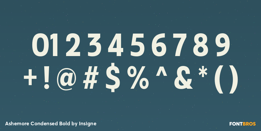 Ashemore Condensed Bold Font Poster #1