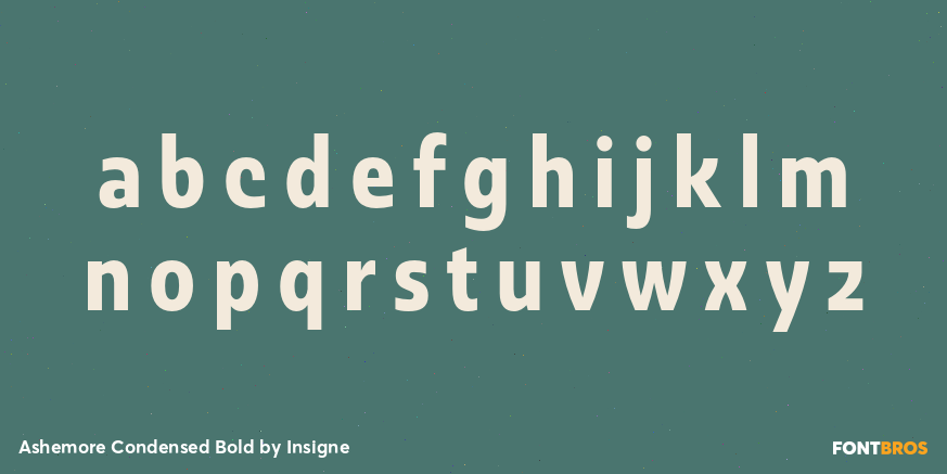 Ashemore Condensed Bold Font Poster #1