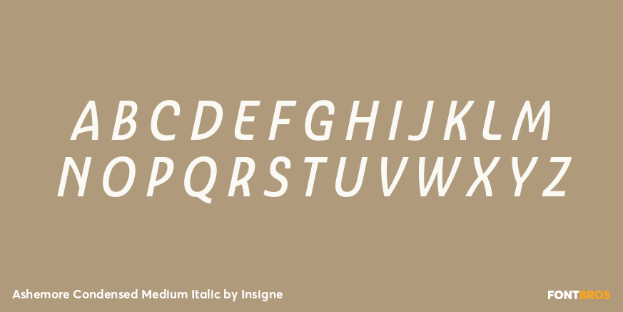 Ashemore Condensed Medium Italic Font Poster #2