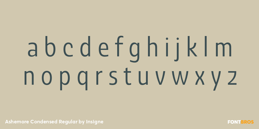 Ashemore Condensed Regular Font Poster #3