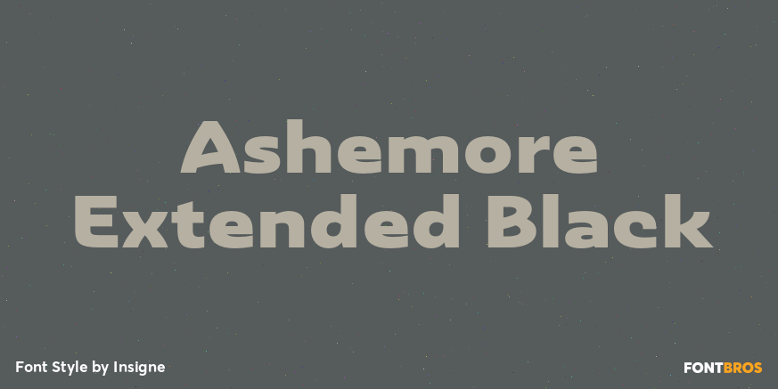 Ashemore Extended Black Font Poster #1
