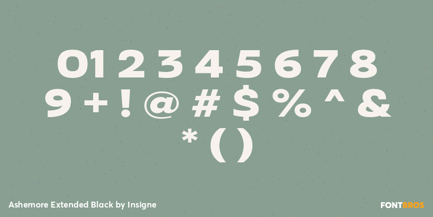 Ashemore Extended Black Font Poster #4