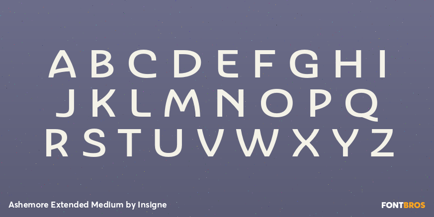 Ashemore Extended Medium Font Poster #1