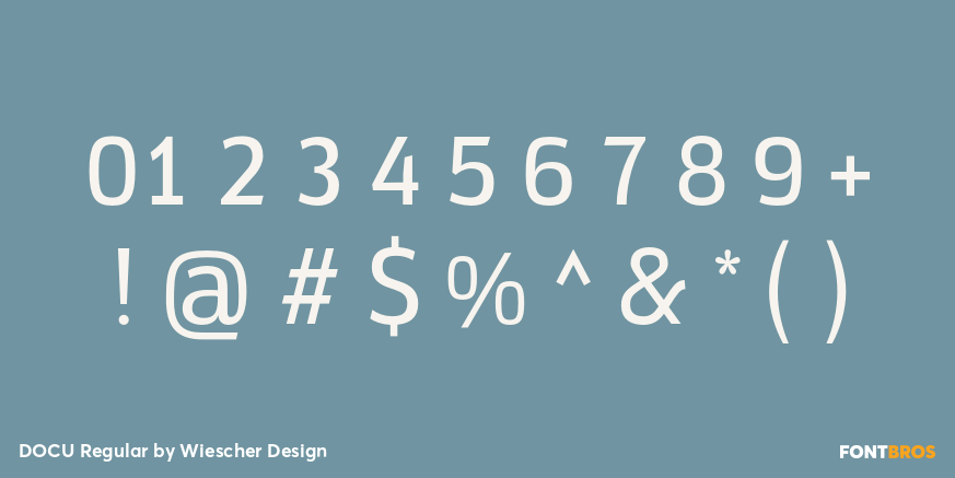 DOCU Regular Font Poster #1