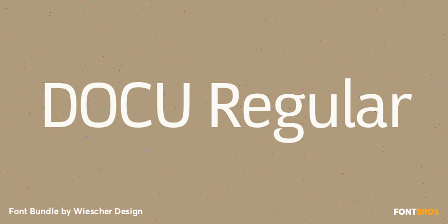 DOCU Regular Font Poster #1
