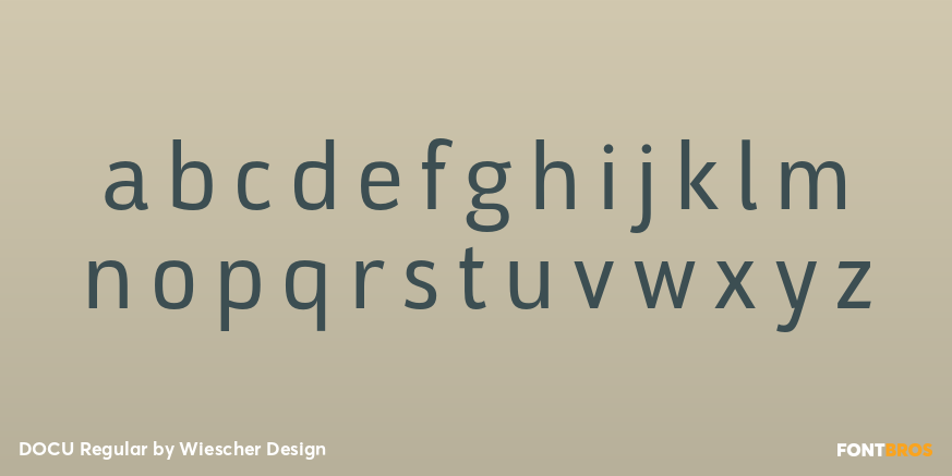 DOCU Regular Font Poster #3