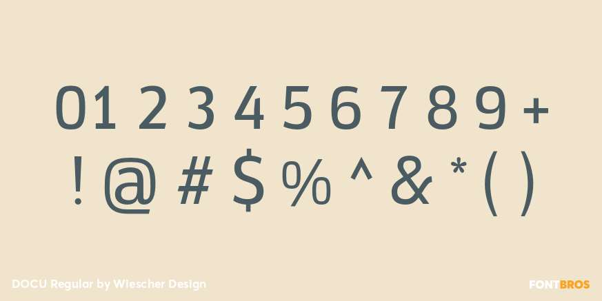 DOCU Regular Font Poster #4