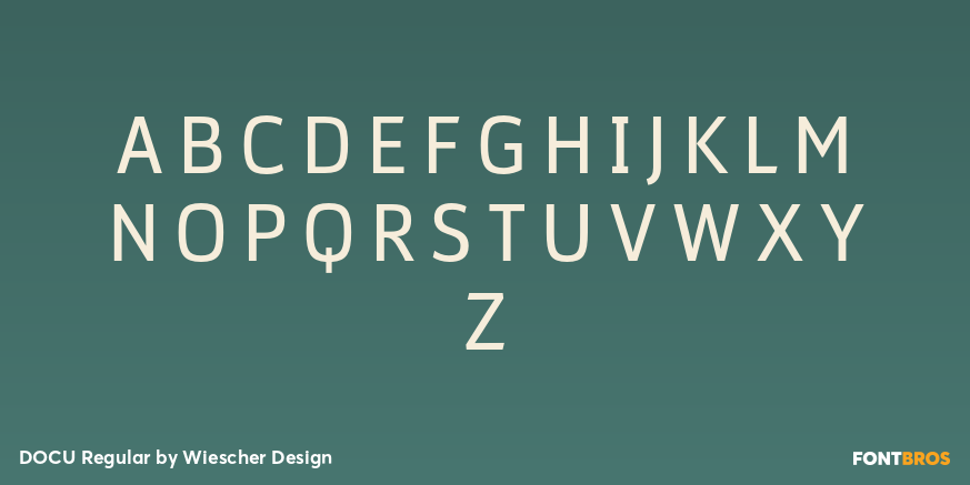 DOCU Regular Font Poster #1