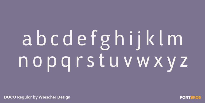 DOCU Regular Font Poster #1