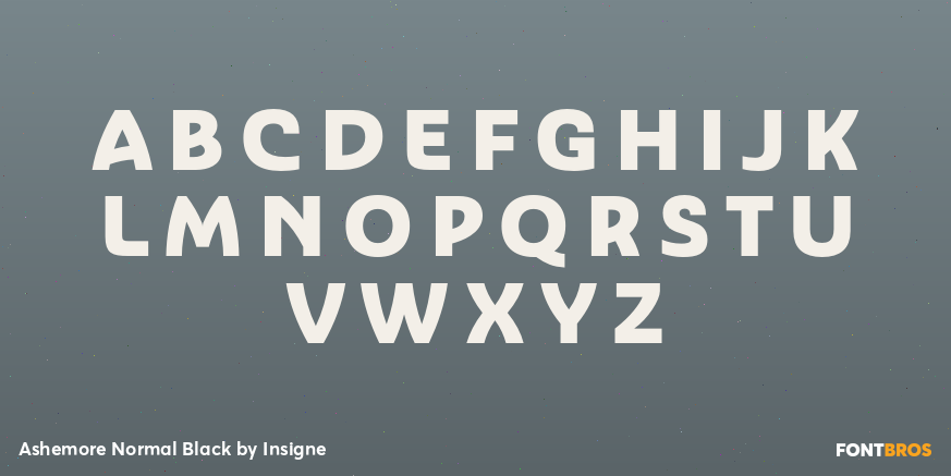 Ashemore Normal Black Font Poster #2