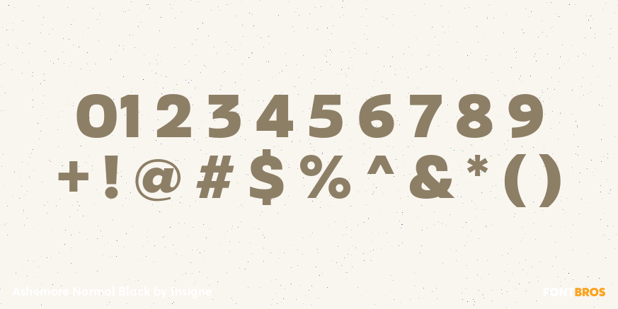 Ashemore Normal Black Font Poster #4