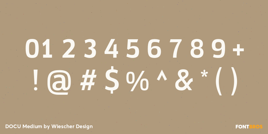 DOCU Medium Font Poster #1