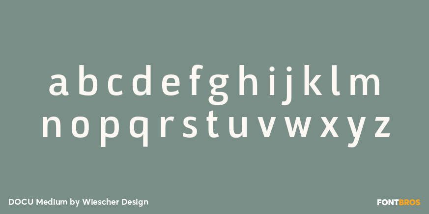 DOCU Medium Font Poster #3