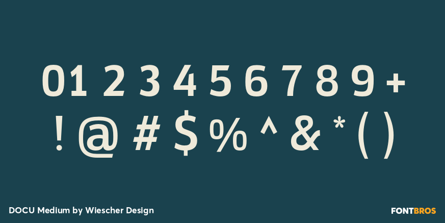 DOCU Medium Font Poster #4